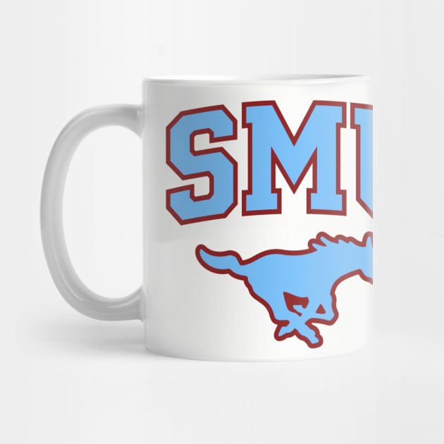 SMU Maroon Logo & Blue Peruna by one-broke-kid